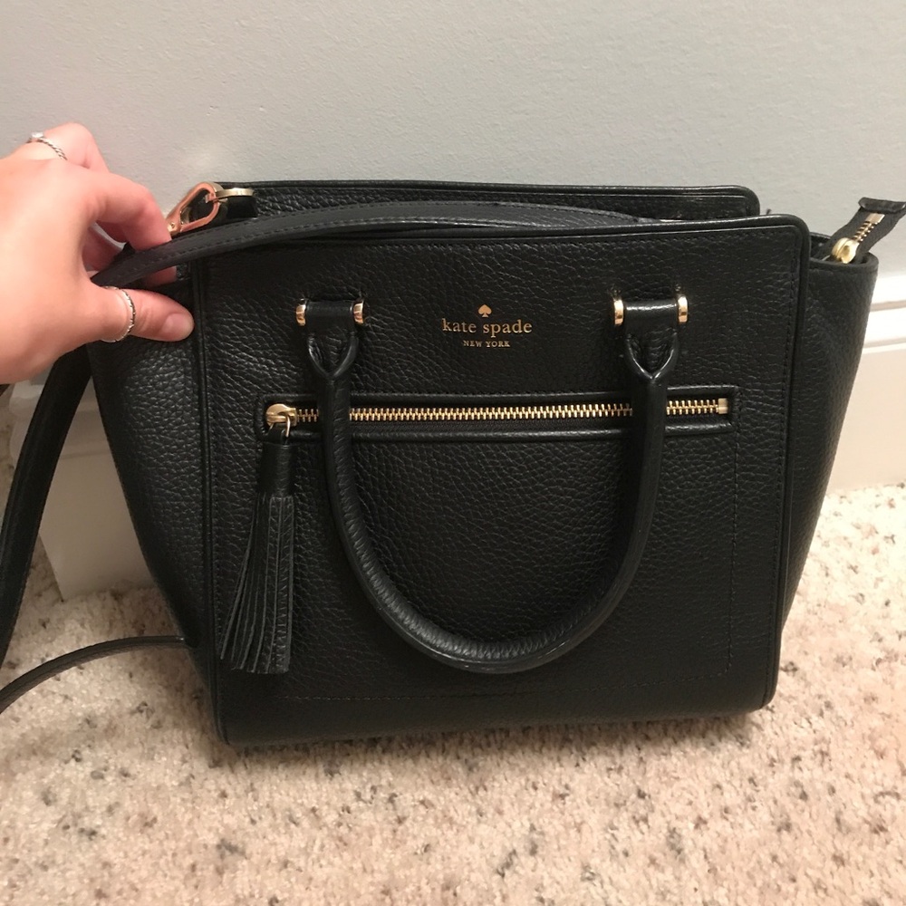 Kate Spade Black Leather Handbag